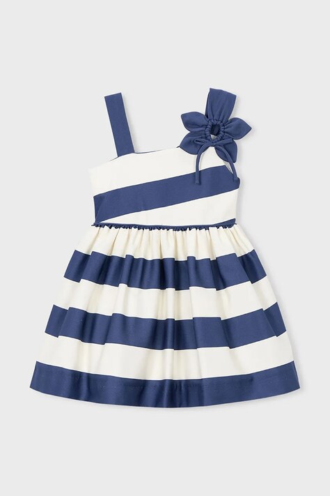 Mayoral sukienka dziecięca kolor niebieski mini rozkloszowana 3924