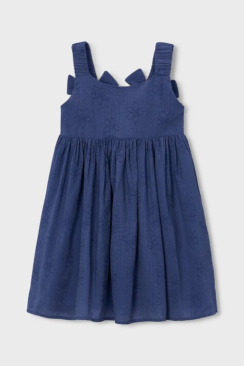 Mayoral rochie fete culoarea bleumarin, mini, evazați, 3925