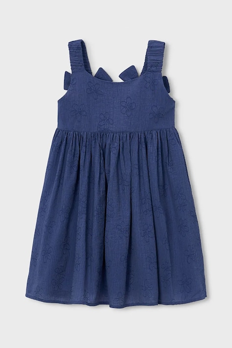 Mayoral rochie fete culoarea bleumarin, mini, evazați, 3925