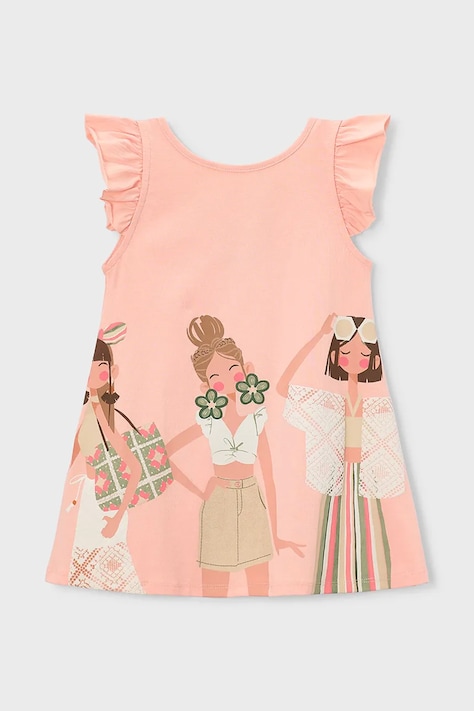 Dječja haljina Mayoral boja: narančasta, mini, širi se prema dolje, 3934