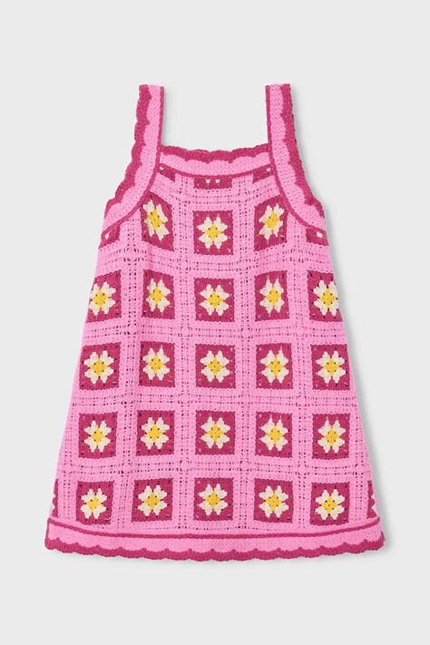 Mayoral gyerek ruha rózsaszín, mini, harang alakú, 3935