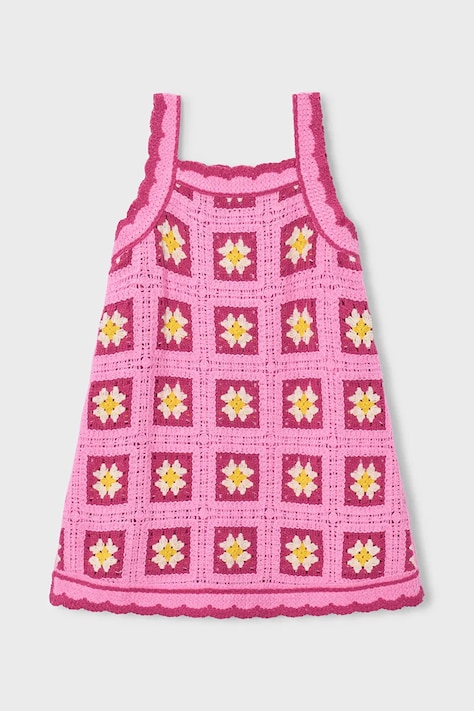 Mayoral gyerek ruha rózsaszín, mini, harang alakú, 3935