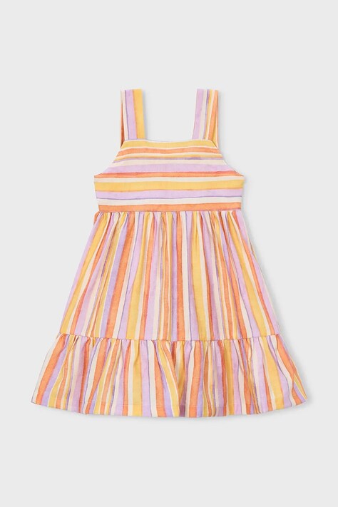 Mayoral sukienka dziecięca kolor pomarańczowy mini rozkloszowana 3936