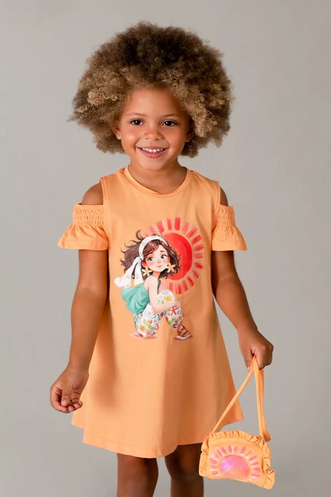 Mayoral sukienka bawełniana dziecięca kolor pomarańczowy mini rozkloszowana 3941