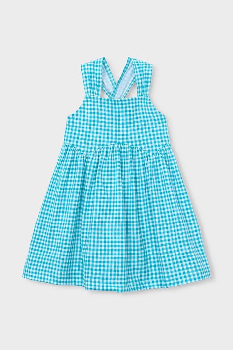 Mayoral sukienka bawełniana dziecięca kolor niebieski mini rozkloszowana 3944