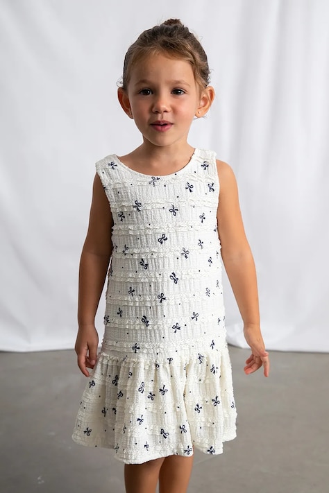 Mayoral sukienka dziecięca kolor biały mini rozkloszowana 3945