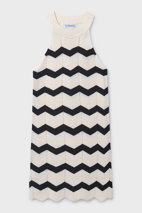 Mayoral sukienka bawełniana dziecięca kolor biały mini prosta 6907