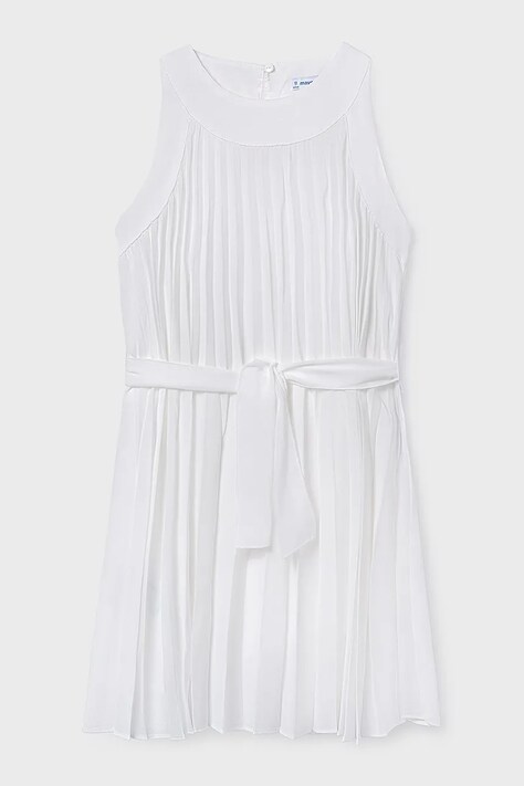 Mayoral sukienka dziecięca kolor biały mini prosta 6908