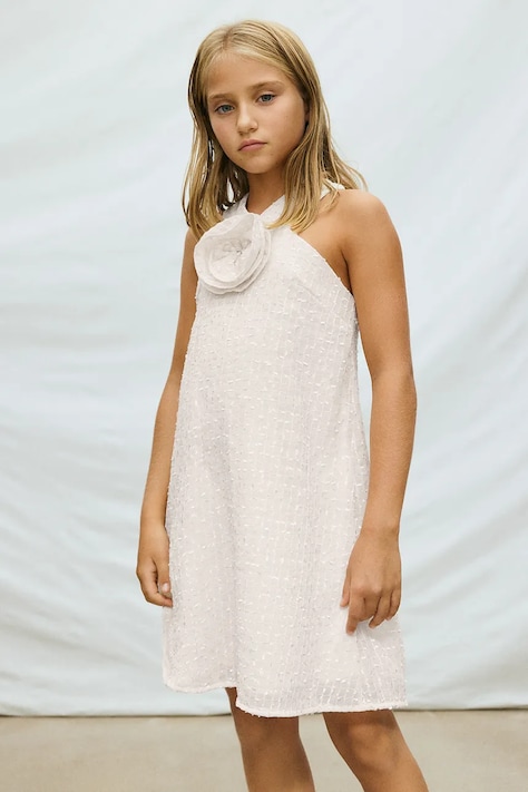 Παιδικό φόρεμα Mayoral χρώμα: μπεζ, 6909