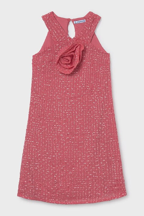 Mayoral sukienka dziecięca kolor różowy mini prosta 6909