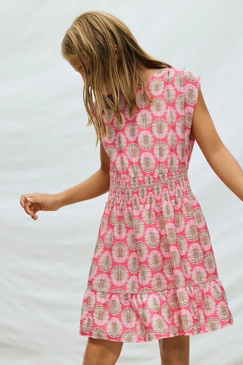 Mayoral sukienka dziecięca kolor różowy mini rozkloszowana 6910