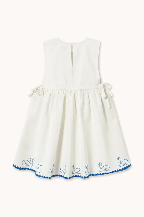Дитяча сукня з додаванням льону Tinycottons SWANS BOWS DRESS — фото 3
