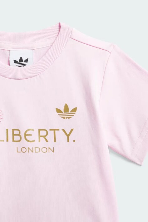 Дитяча бавовняна сукня adidas Originals LIBERTY — SS26-SUG052, рожевий — фото 4