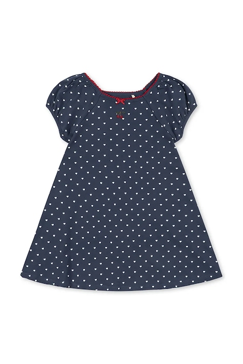 Konges Sløjd sukienka bawełniana dziecięca CLASSIC SS DRESS GOTS kolor granatowy mini rozkloszowana KS104734