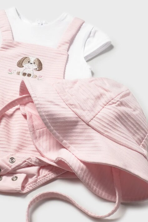 Mayoral Newborn sukienka niemowlęca kolor różowy mini rozkloszowana 1631