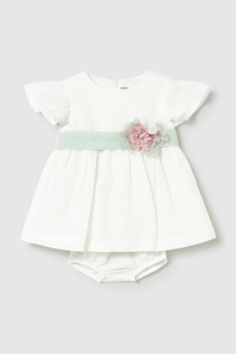 Φόρεμα μωρού Mayoral Newborn χρώμα: άσπρο, 1886