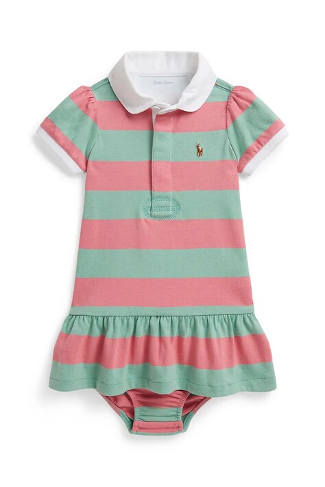 Polo Ralph Lauren ljetna haljina od pamuka roza prugice 310734886500