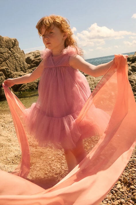 Παιδικό φόρεμα Abel&Lula χρώμα: ροζ, 5039