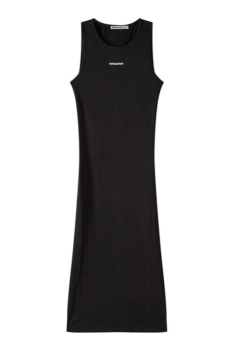 Patrizia Pepe sukienka bodycon bawełniana czarna gładka 7A0618