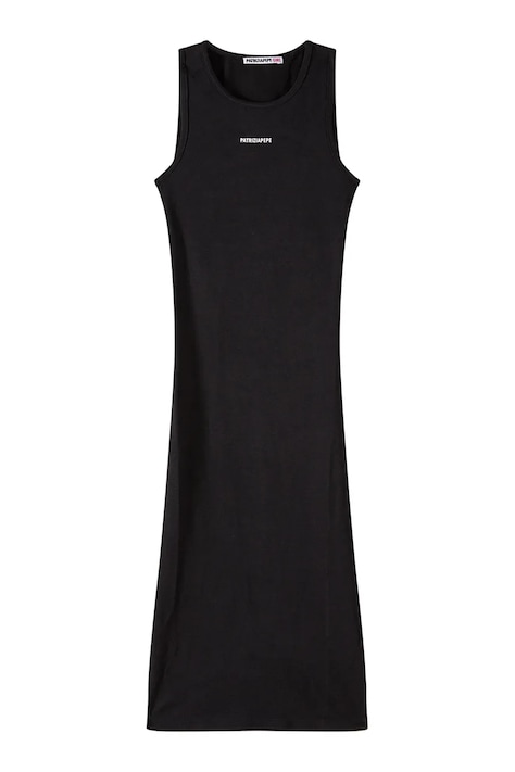 Patrizia Pepe sukienka bodycon bawełniana czarna gładka 7A0618