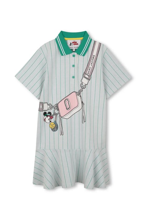 Marc Jacobs sukienka dziecięca kolor beżowy mini prosta W60716