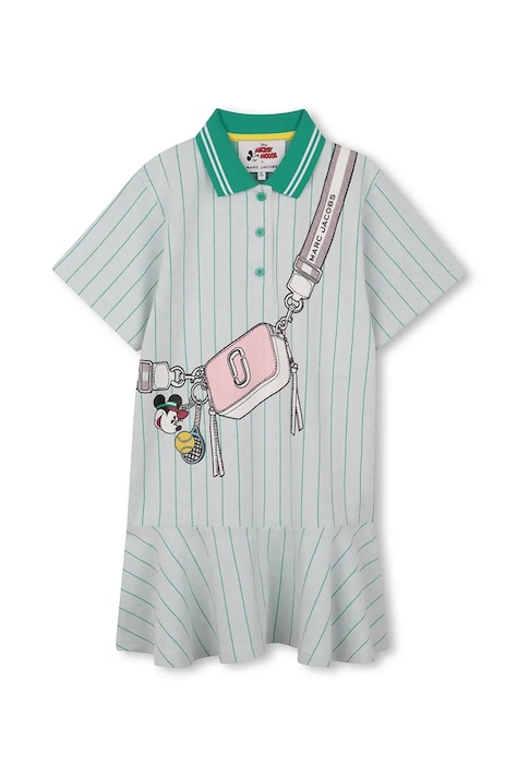 Παιδικό φόρεμα Marc Jacobs χρώμα: μπεζ, W60716