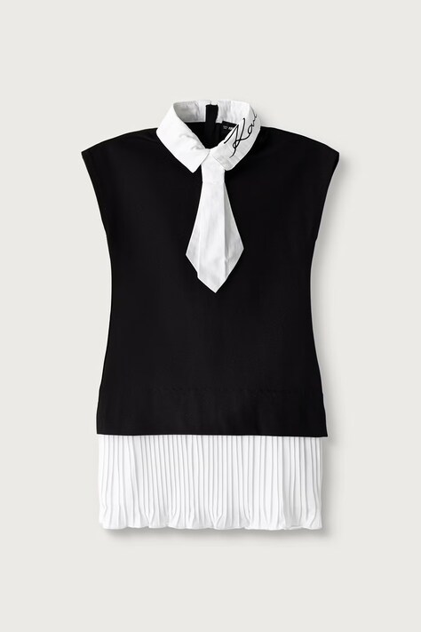 Karl Lagerfeld Rochie fete culoarea negru, mini, evazați, Z31151