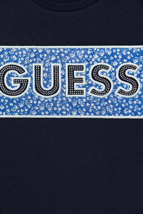Guess sukienka dziecięca kolor granatowy mini prosta J6GK05 KAE24