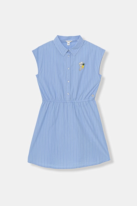 Guess sukienka bawełniana niebieska w paski