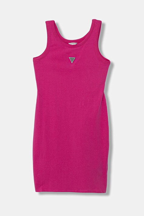Guess sukienka dziecięca kolor różowy mini prosta J6GK30 J1314