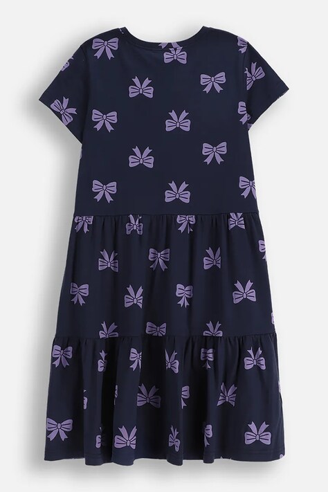 Coccodrillo sukienka dziecięca kolor granatowy mini rozkloszowana EVERYDAY GIRL
