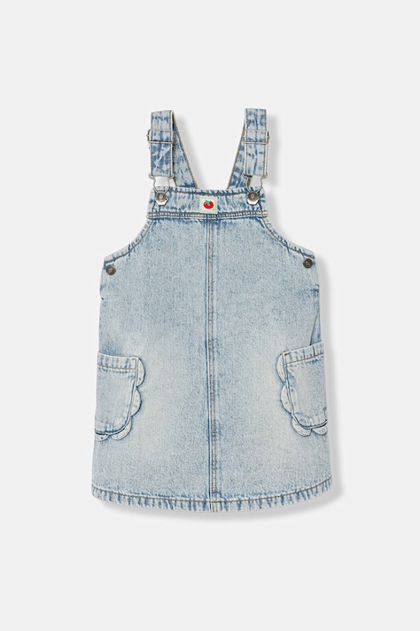 United Colors of Benetton sukienka princeska jeansowa niebieska gładka 4P1XGT00P