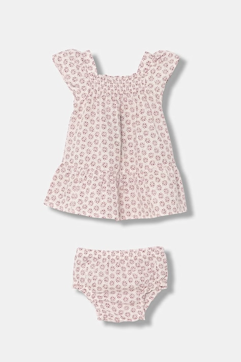 United Colors of Benetton rochie cu in roz înflorată 4QBQAV00W