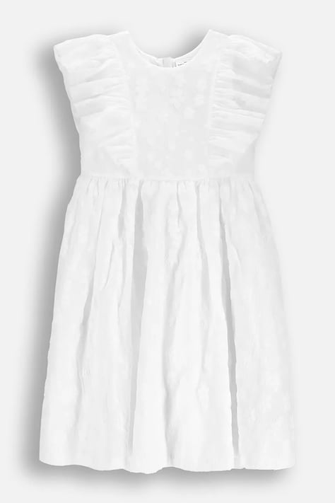 Coccodrillo φόρεμα flared λευκό απλό