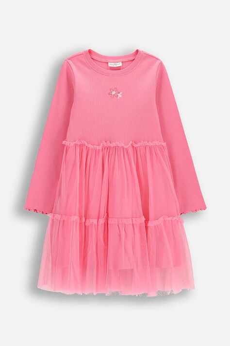 Coccodrillo sukienka bawełniana różowa FANTASY SPRING GIRL KIDS