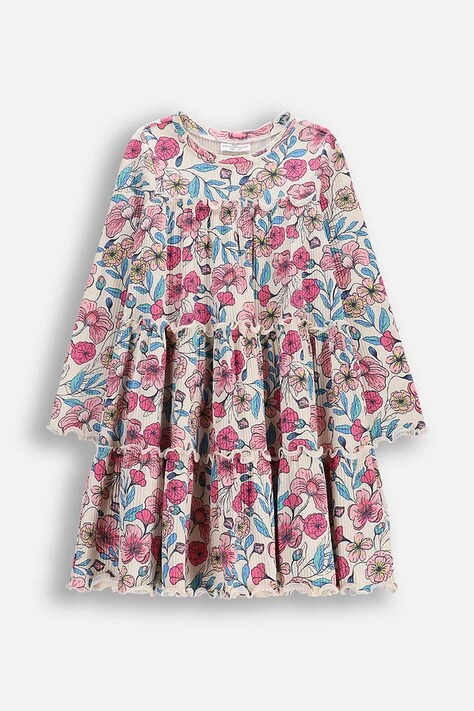 Coccodrillo φόρεμα babydoll με βαμβάκι πολύχρωμο φλοράλ