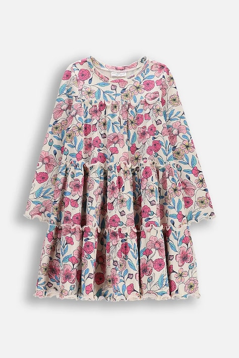 Coccodrillo φόρεμα babydoll με βαμβάκι πολύχρωμο φλοράλ