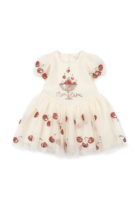 Konges Sløjd obleka HEARTLILY DRESS bela KS105412