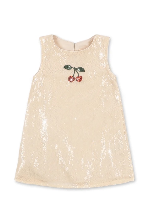 Konges Sløjd šaty ARIES SEQUIN DRESS GRS béžové flitrované KS105263
