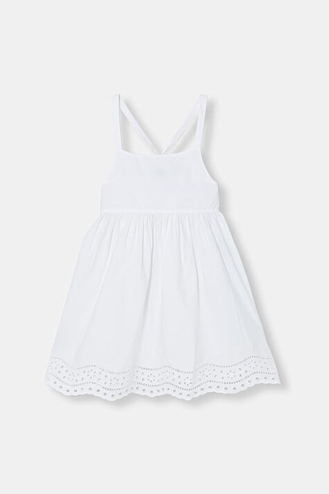 United Colors of Benetton καλοκαιρινό βαμβακερό λευκό απλό 4O8XCV03Y