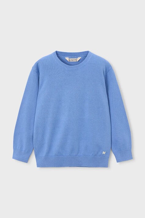 Mayoral sweter bawełniany dziecięcy kolor niebieski lekki 311
