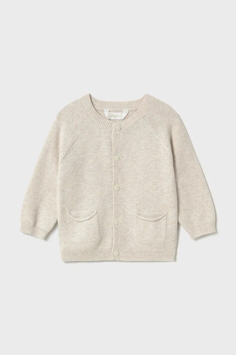 Παιδική βαμβακερή ζακέτα Mayoral χρώμα: μπεζ, 1311