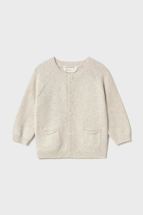 Παιδική βαμβακερή ζακέτα Mayoral χρώμα: μπεζ, 1311