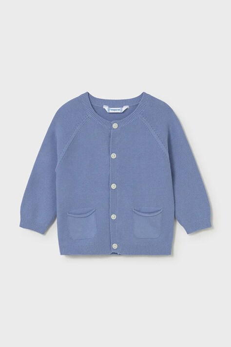 Παιδική βαμβακερή ζακέτα Mayoral χρώμα: μπλε, 1311
