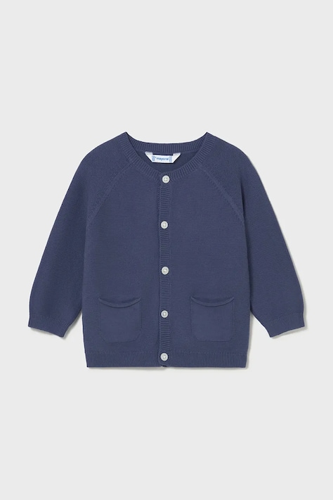 Παιδική βαμβακερή ζακέτα Mayoral χρώμα: ναυτικό μπλε, 1311