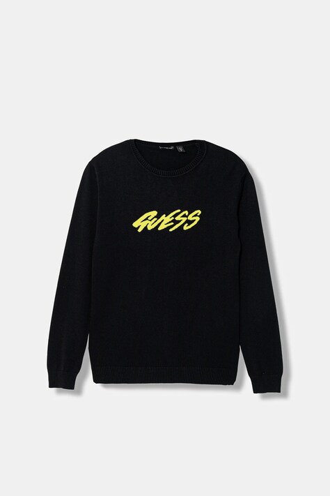 Guess sweter dziecięcy kolor czarny lekki L6RR02 Z2BB0