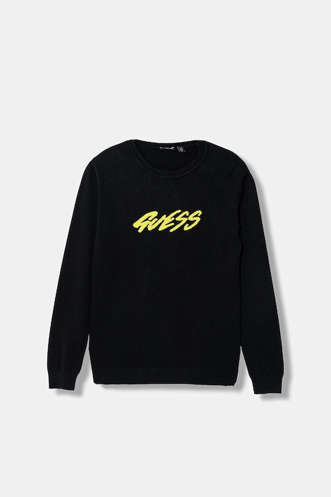 Guess sweter dziecięcy kolor czarny lekki L6RR02 Z2BB0