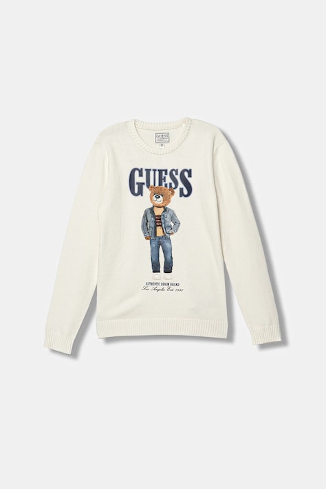 Guess sweter dziecięcy kolor biały L6RR04 Z2ZK2