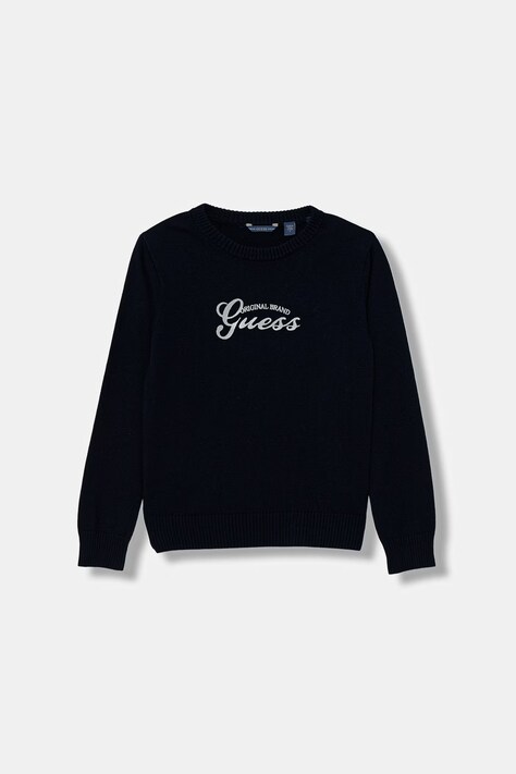 Guess sweter dziecięcy kolor granatowy L6RR11 Z2BB0