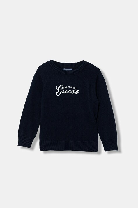 Guess sweter dziecięcy kolor granatowy lekki N6RR00 Z2BB0